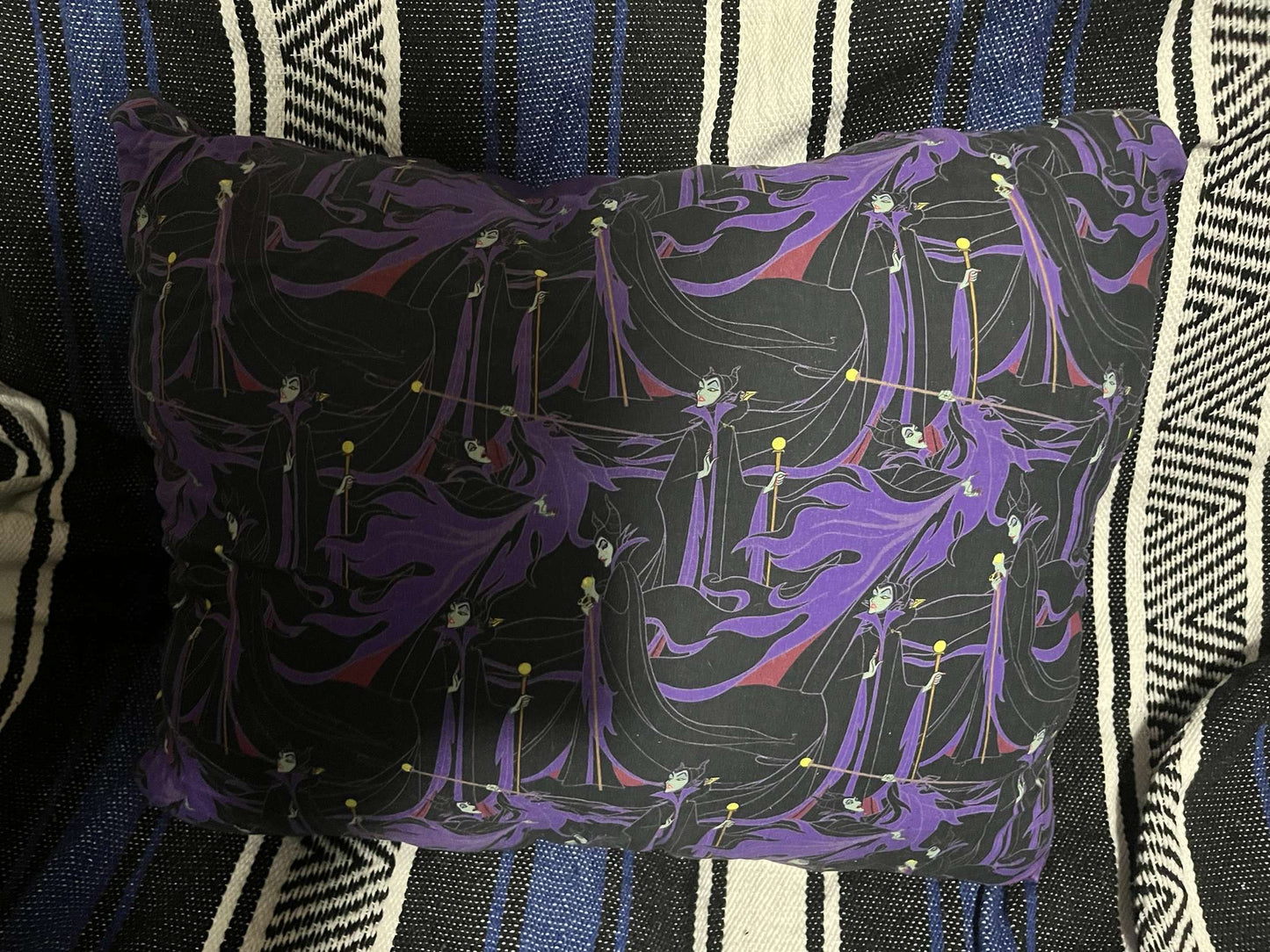 Light and dark maleficent pillows