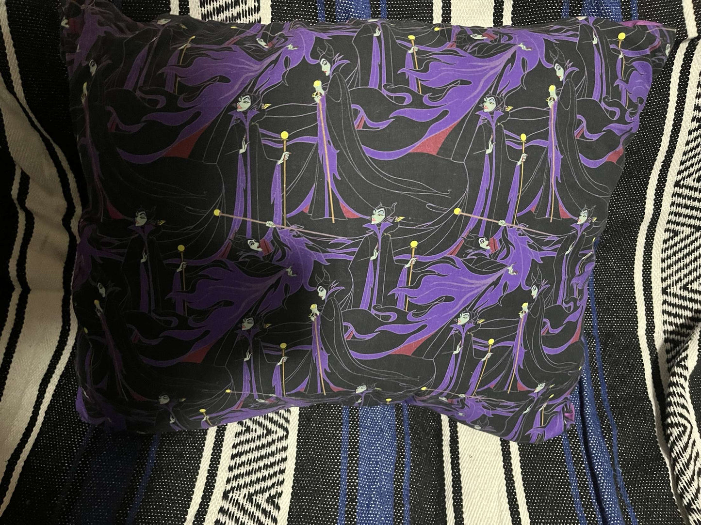 Light and dark maleficent pillows