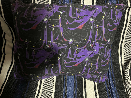 Light and dark maleficent pillows